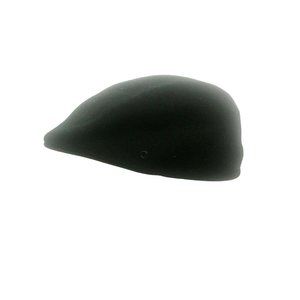 Men's Ascot 100% Wool black Newspaper Boy Cap Size Medium